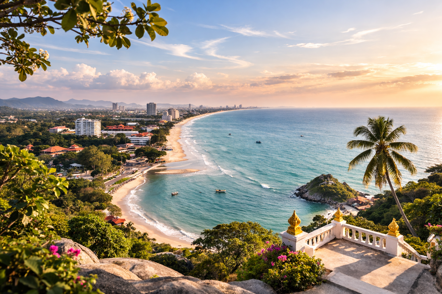 Khao Takiab hill viewpoint to sea